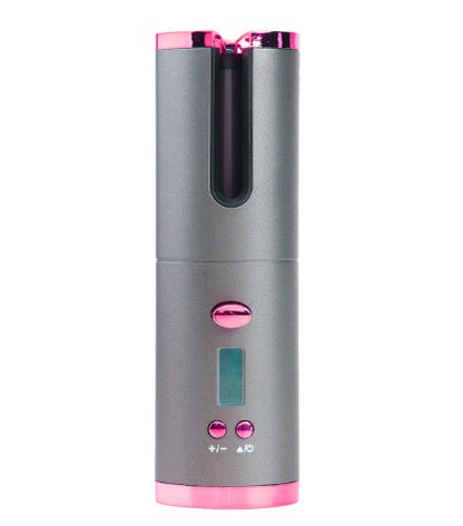 Rechargeable Automatic Hair Curler Women Portable Hair Curling Iron LCD Display Ceramic Curly Rotating Curling Wave Styer Louisiana Mart