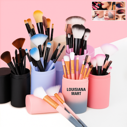 Travel Makeup Brush Set 12pcs Portable Brushes