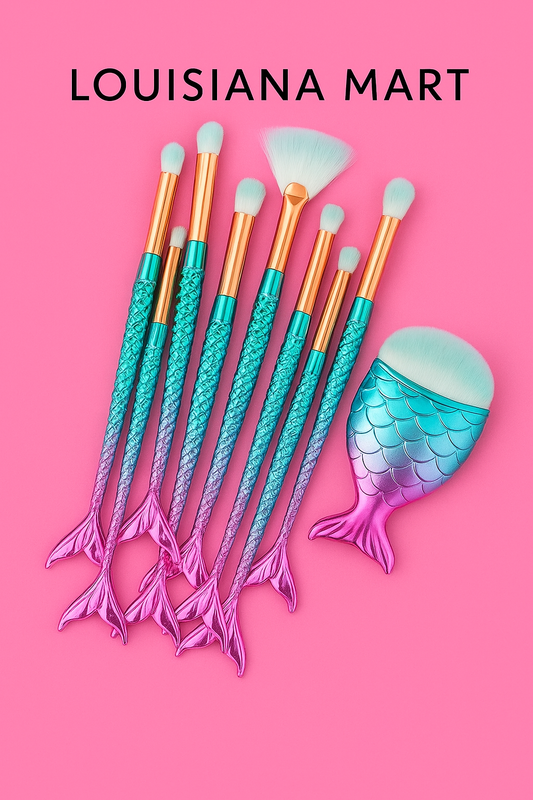 Makeup Brushes Kit 11pcs Professional Mermaid Set