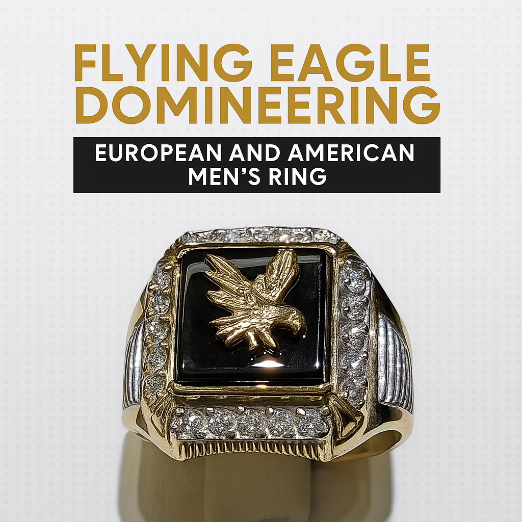 Flying Eagle Domineering European And American Men's Ring