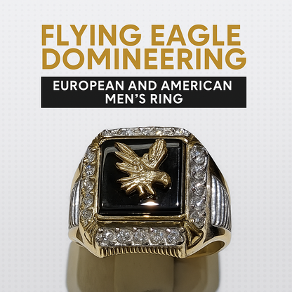 Flying Eagle Domineering European And American Men's Ring