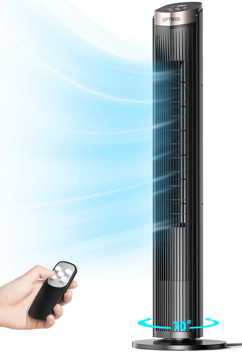 NFTIGB 40" Tower Fan with Remote, 5 Speeds, 70° Oscillation