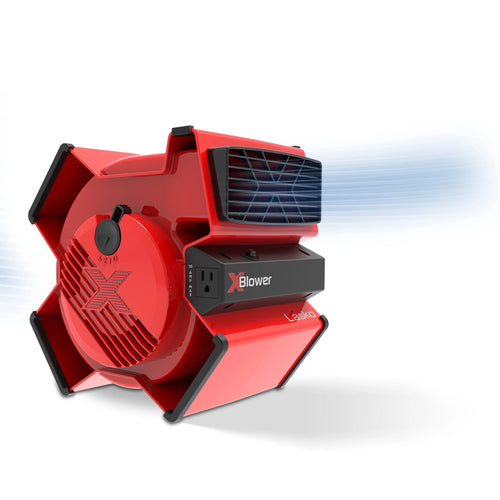 Lasko 11" X-Blower Utility Fan with USB Port, Red X12900