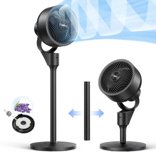 Dreo 2-in-1 Oscillating Pedestal Fan with 3 Speeds