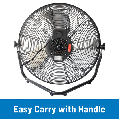 Mainstays 20" 3-Speed High Velocity Tiltable Floor Fan