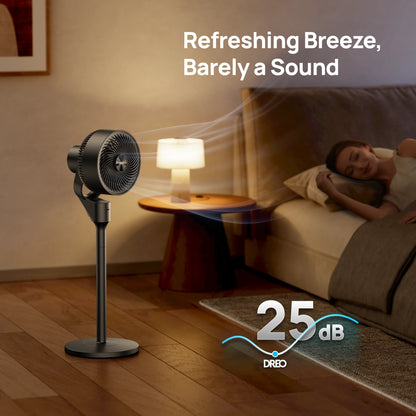 Dreo 2-in-1 Oscillating Pedestal Fan with 3 Speeds