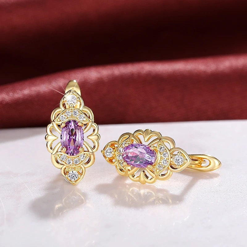 New Trendy High-end Earrings Hollow Design Graceful And Fashionable