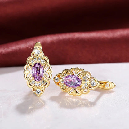 New Trendy High-end Earrings Hollow Design Graceful And Fashionable