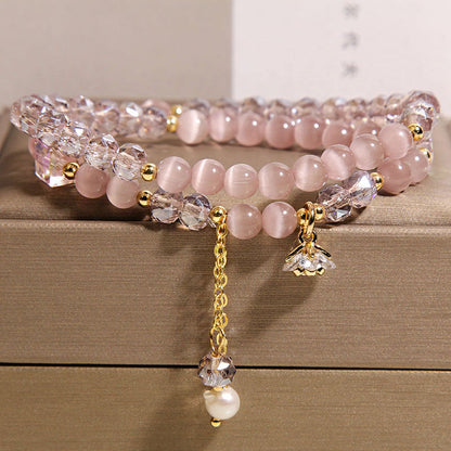 Opal Double Ring Bracelet in Louisiana | Chinese Light Luxury Style