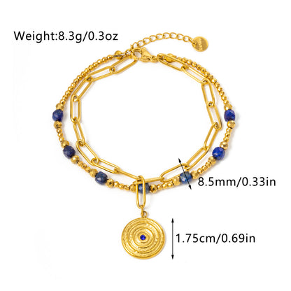 Green Gold Stone Bracelet in Louisiana | Fashion Retro Jewelry