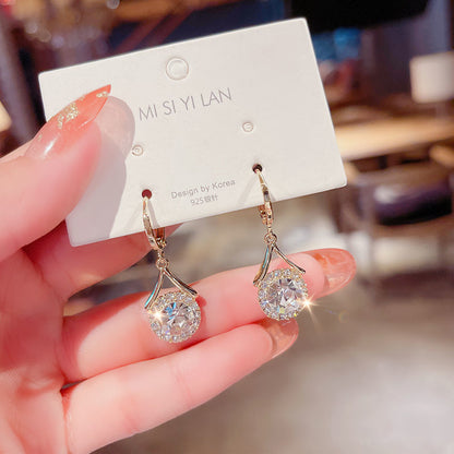 European And American Style Earrings Personalized Minority Rhinestone Earrings