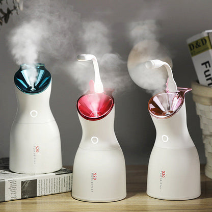 Ultrasonic Humidifier USB Desktop 520ml Quiet 3-in-1