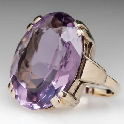 Retro Simple And Exaggerated Unique Women Ring
