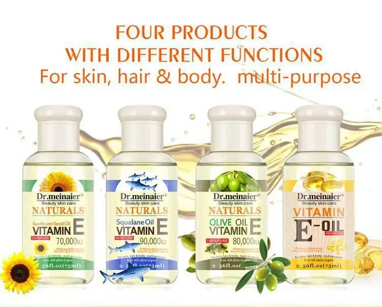 Vitamin E Synthesis Oil 75ML  Facial Body Hair Care Essential Oil Natural Moisturizing Vegetable Louisiana Mart