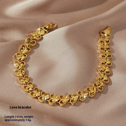 New Fashion Personality Placer Gold Bracelet Women