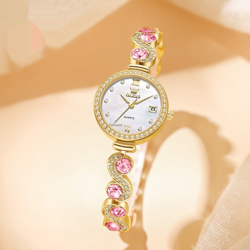 Women's Quartz Watch Stainless Steel Elegant Chinese Style