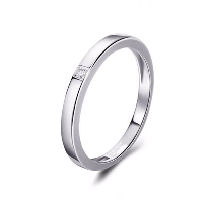 Couple Rings Niche Design Gifts For Girlfriend Simple Memorial
