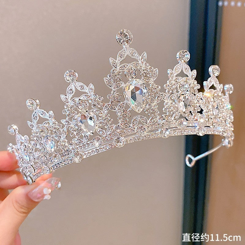 Sweet Fashion Jewelry Hair Accessories Multicolor Pearl Crown Banquet Birthday Fashion Princess Headband Girl Kawaii Crown Crown Headband Headgear Headgear Crystal  Wedding Party Hair Accessories