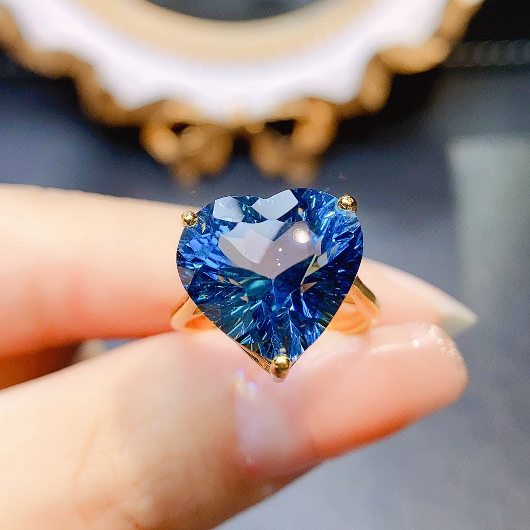 Ring S925 Silver Inlaid Main Stone