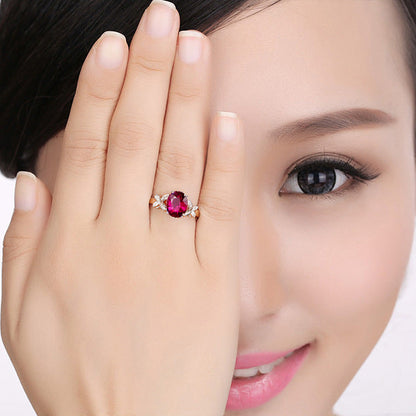 Women's 18k Rose Golden Butterfly Ring