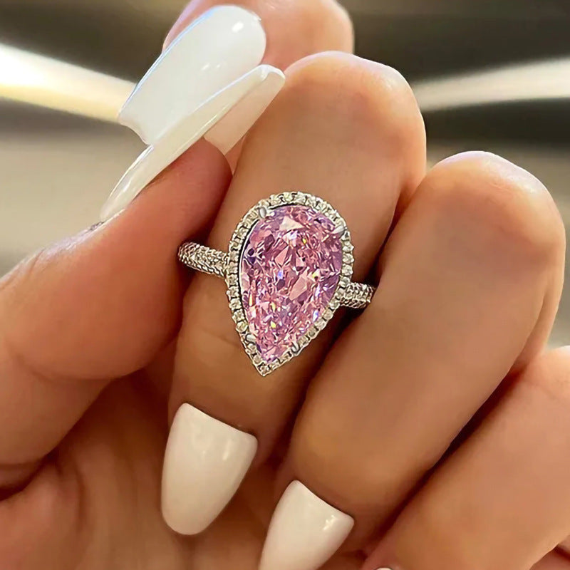 Inlaid Zircon Fashion Personality Women's Ring