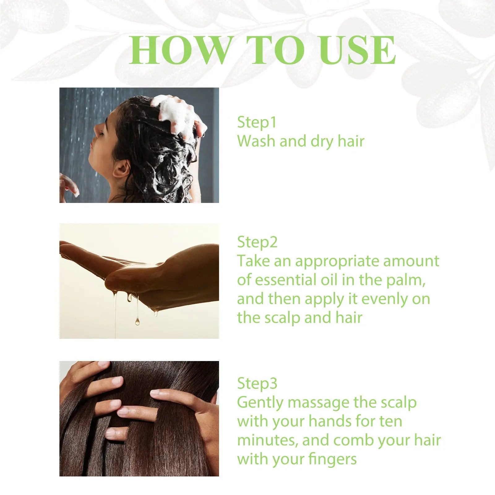 Rosemary Hair Care Essential Oil Anti-frizz Long-lasting Soft Fragrance Repair Hot Dye Hair Care Essential Oil 100ML Louisiana Mart