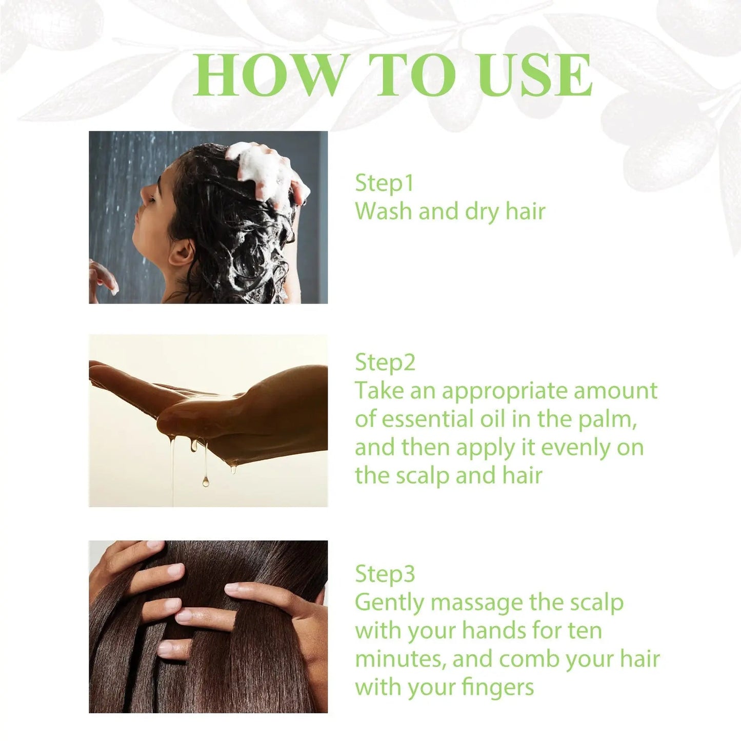 Rosemary Hair Care Essential Oil Anti-frizz Long-lasting Soft Fragrance Repair Hot Dye Hair Care Essential Oil 100ML Louisiana Mart