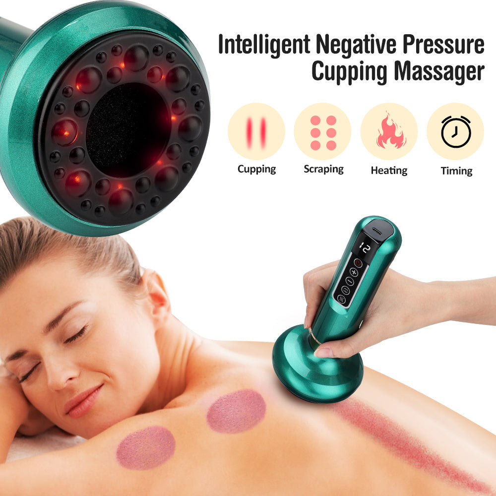 Electric Vacuum Cupping Massager For Body Anti-Cellulite Suction Cup Gua Sha Massage Body Cups Guasha Fat Burning Slimming Jars Louisiana Mart