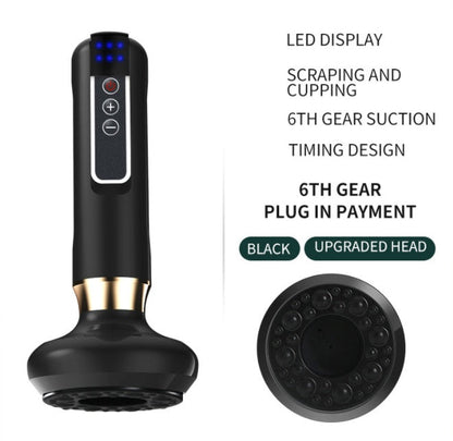 Electric Vacuum Cupping Massager For Body Anti-Cellulite Suction Cup Gua Sha Massage Body Cups Guasha Fat Burning Slimming Jars Louisiana Mart