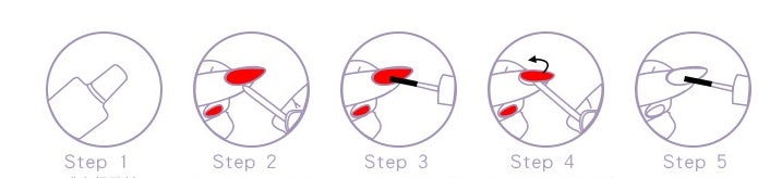 Simple Black And White Color Matching Long Nails Removable Nail Tip 24