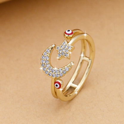 Fashion Simple Devil's Eye Open Ring