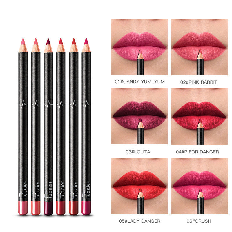 36 Color Lip Liner Waterproof Non-smudge Nude Color Louisiana Mart