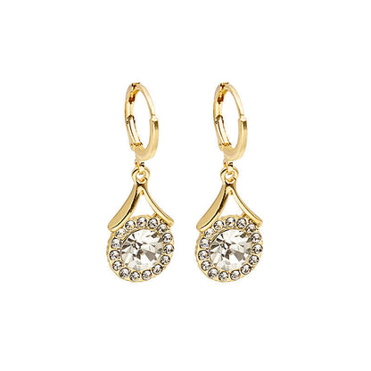 European And American Style Earrings Personalized Minority Rhinestone Earrings