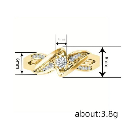 European And American Cross Ring For Women