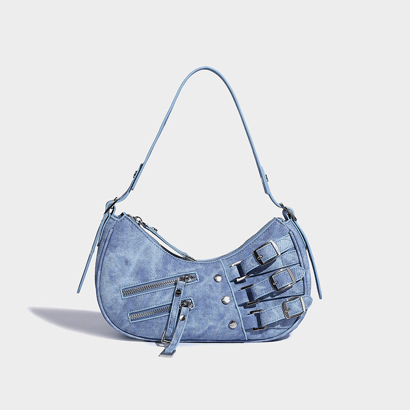 Best Denim Underarm Bag 2026 – American Retro Style Shoulder Handbag