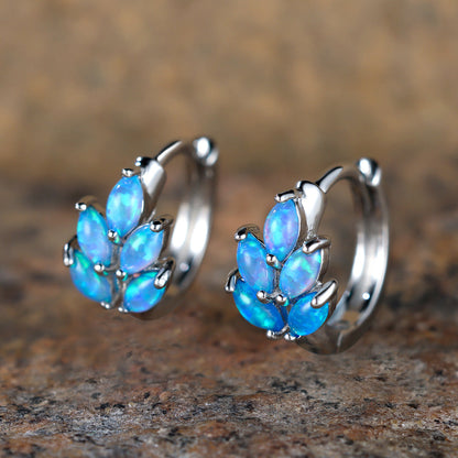 Simple Leaf Design Ear Clip Female Versatile Personality Retro