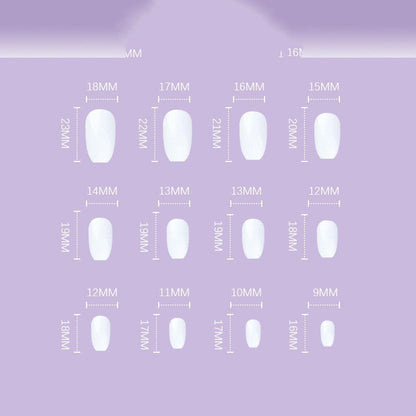 Ice Glitter Short Ballet Foreign Trade Section Wears Nail Art 24