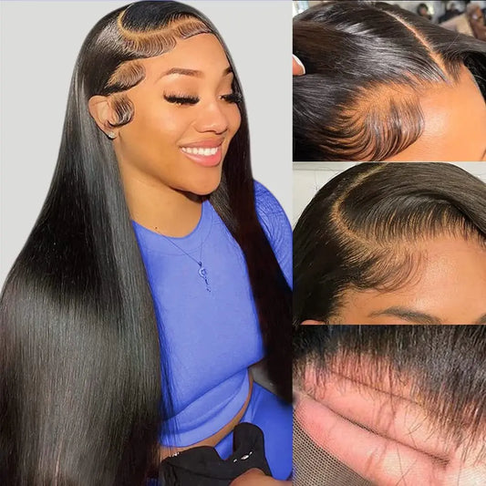 Louisiana Mart 100% Human Hair HD Lace Wig – Seamless Natural Hairline Cap Louisiana Mart