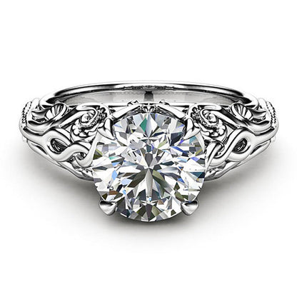 Fashion Zircon Ornament Women's Alloy Ring Jewelry