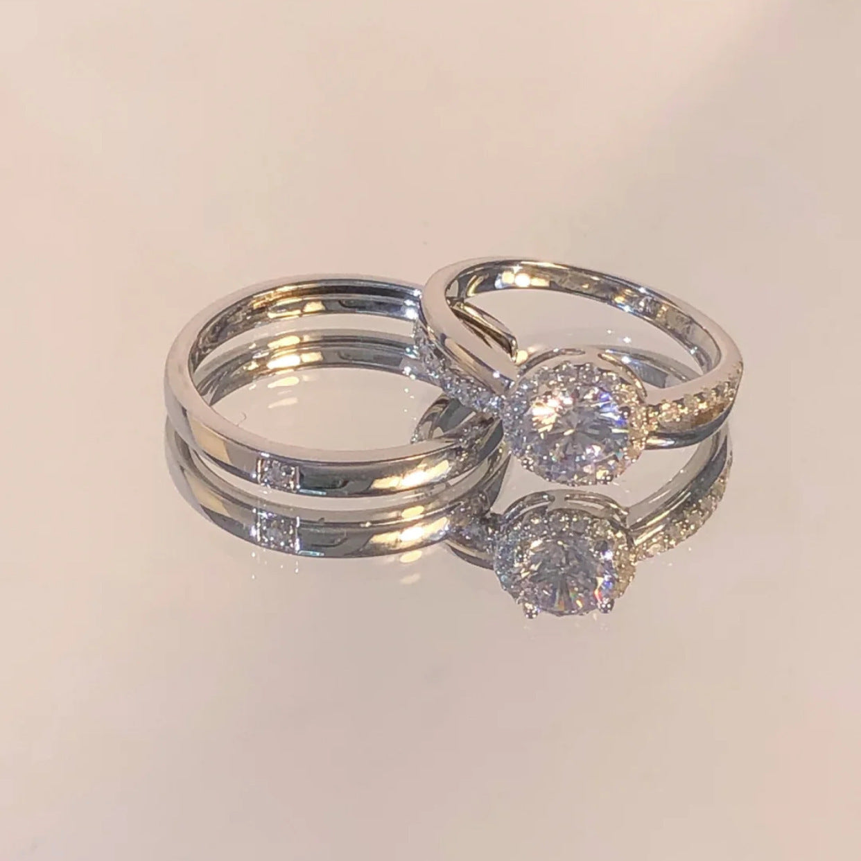 Couple Rings Niche Design Gifts For Girlfriend Simple Memorial
