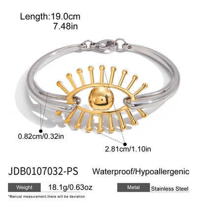 Color Matching Stainless Steel Ornament Women's High-grade Non-fading Bracelet