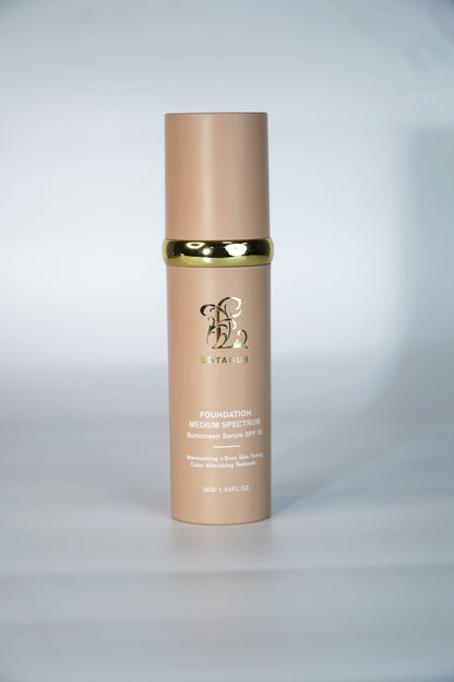 Foundation 4 In 1 Medium Spectrum, Protecting From Sun With SPF50,For Gym, Sports, Dancing Concealer Coverage Flawless Louisiana Mart