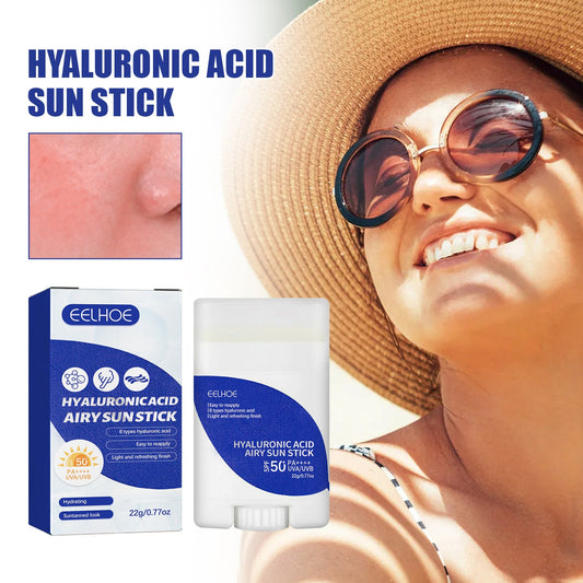 Lightweight Freshing And Moistrurizing Waterproof SPF50 Hyaluronic Acid Sun Block Stick Louisiana Mart