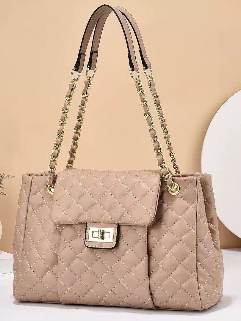 Shoulder Chain Bag Women Quilted Crossbody Purse Large Size