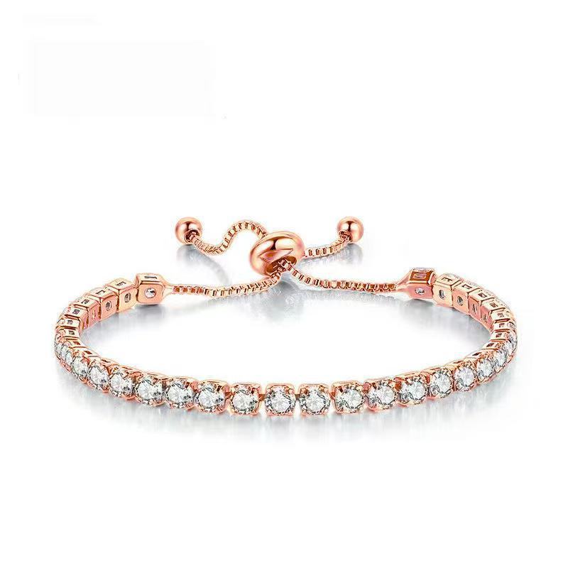 Square Zircon Crystal Bracelet in Louisiana | Stainless Steel Jewelry