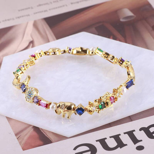 Electrophoresis Throw Number 4 Creative Cute Small Animal Bracelet