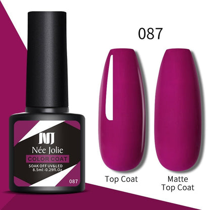 Glitter Reflective Gel Nail Polish Christmas Red  UV