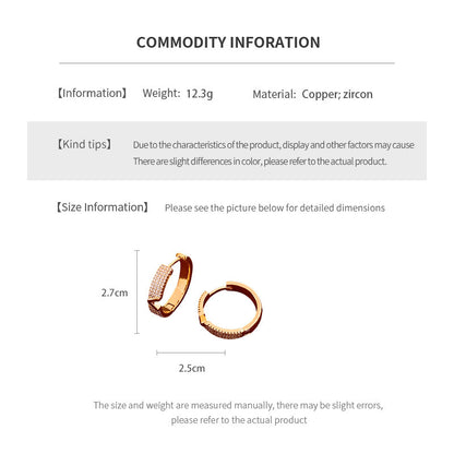 Simple And Versatile Letter Round Women's Ear Clip