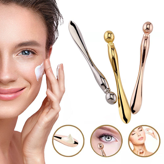 Eye Cream Stick Roller For Face Metal Spatula Puff Applicator Eye Cream Massager Facial Cream Massage Sticks Eye Metal Makeup Spatula Eye Wand 10cm Louisiana Mart
