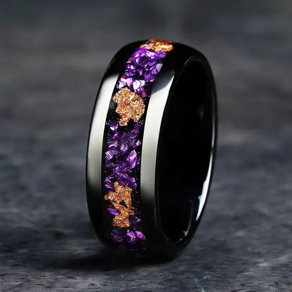 Purple Gold Foil Stainless Steel Classic Combination